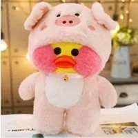 Create meme: toy duck lalafanfan, lalafanfan, soft toy duck lalafanfan