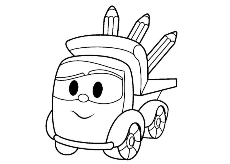 Create meme: lev 's truck, decorating lev's truck, coloring pages for kids truck lev