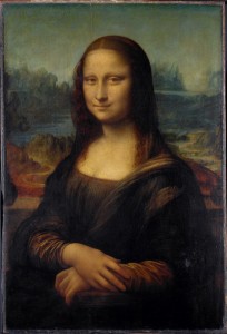 Create meme: Leonardo da Vinci Mona Lisa, Mona Lisa Leonardo, painting the Mona Lisa