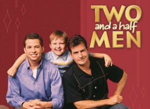 Создать мем: two and a half men season 7, two and a half men season 1 poster, Два с половиной человека