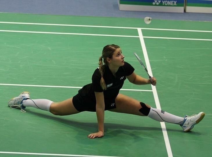 Create meme: woman , badminton game, girl 