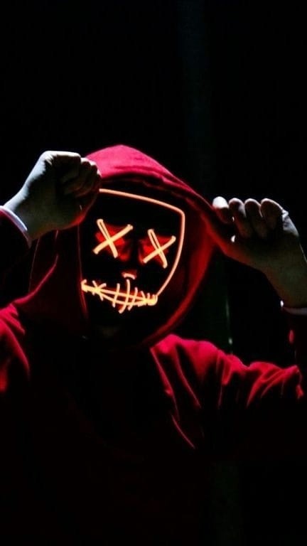 Создать мем: кровавая маска, светящаяся маска, хэллоуин маски