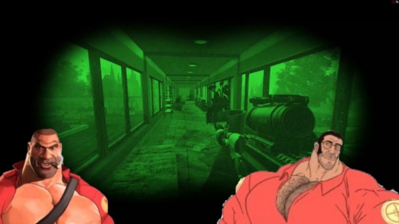 Создать мем: team fortress 2, ночное видение, скриншот
