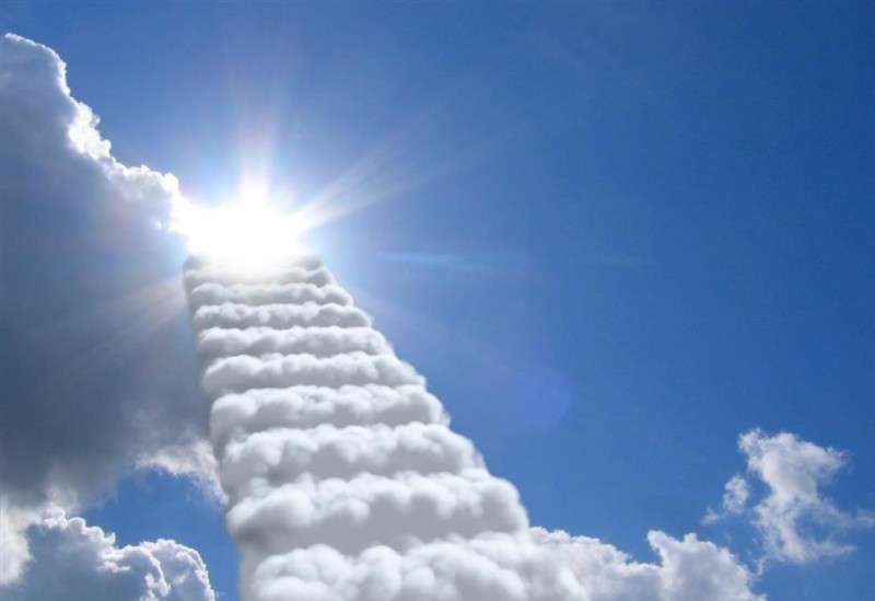 Create meme: the sky , Paradise in heaven, the sky God