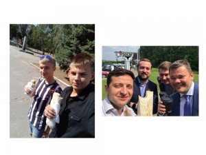 Create meme: Vladimir Zelensky with Shawarma, Zelensky with Shawarma, male