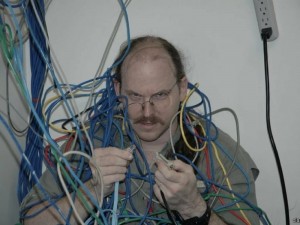 Create meme: tangled wires