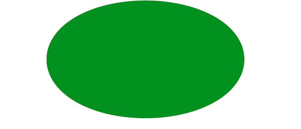 Create meme: oval for children, The circle is green, clipart oval green