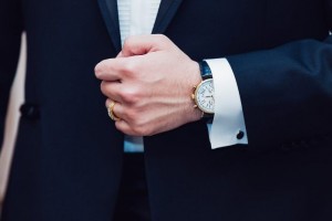 Create meme: brand management, men's suit with a watch
