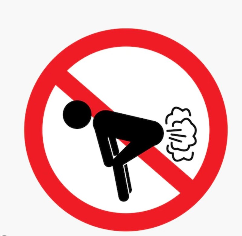 Create meme: the fart sign, a sign not to fart, farting is forbidden