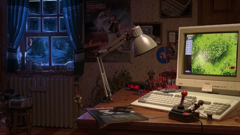 Create meme: a room with a computer, computer on the table, room gamer