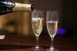 Create meme: open champagne, a glass of champagne, glass of champagne