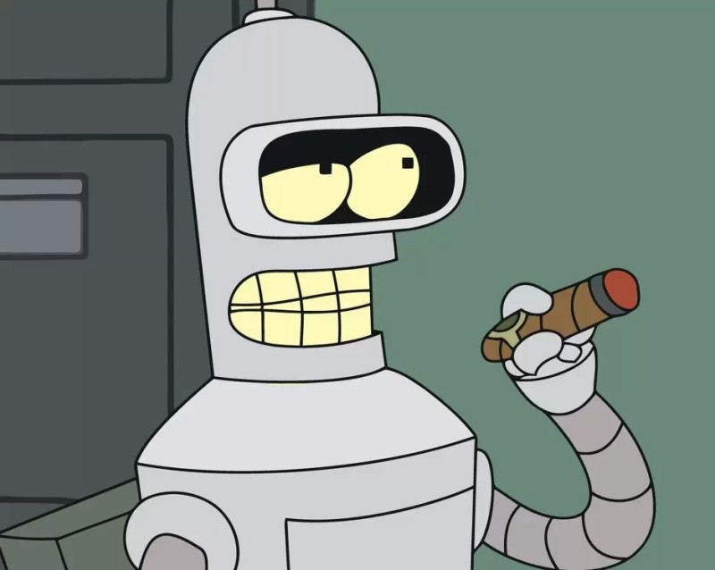Create meme: futurama , futurama Bender, futurama robot