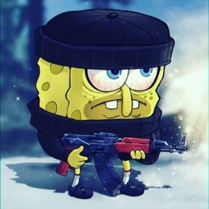Create meme: cool spongebob, spongebob Kalash, spongebob cool