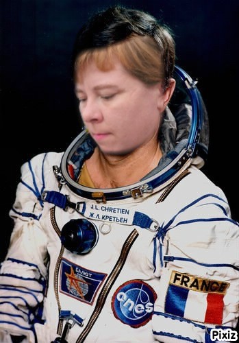 Create meme: a female cosmonaut of Russia, Jean Loup Chretien cosmonaut, Russian cosmonauts