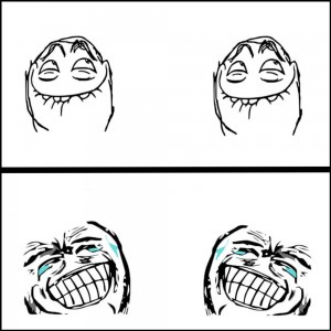 Create meme: new memes, meme laughter to tears, the trollface comics about school