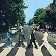 Create meme: beatles posters, the Beatles cross the road, the beatles at the crosswalk