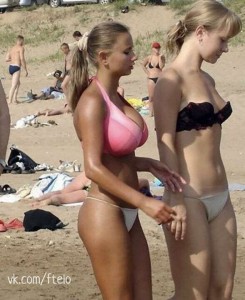 Create meme: girls on the beach