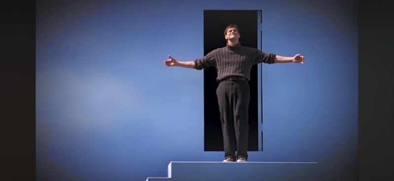 Create meme: The Truman Show Stairway to Heaven, in case i don t see you good afternoon, The Truman Show 1998 film