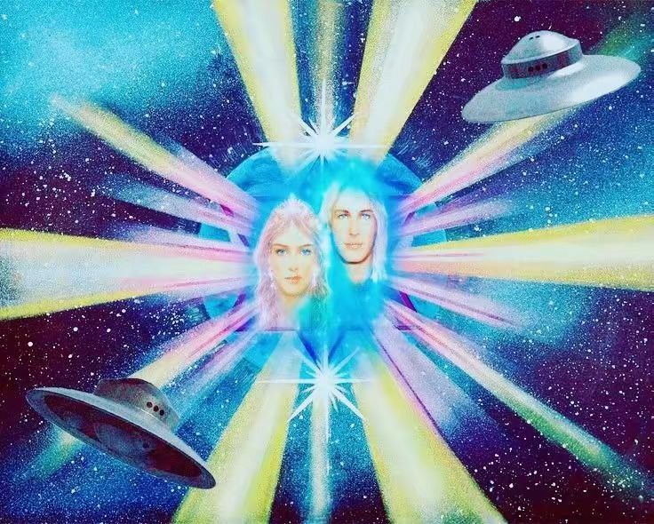 Create meme: cosmic consciousness, The divine mother, Ashtar the angel