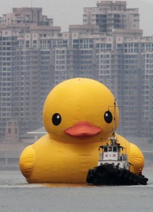 Create meme: a huge inflatable duck, a huge rubber duck, rubber duck