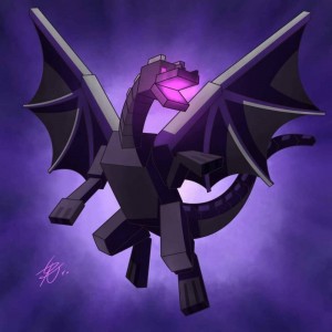 Create meme: Ender dragon art