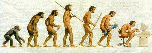 Create meme: the evolution of humanity, human evolution, Darwin's theory 