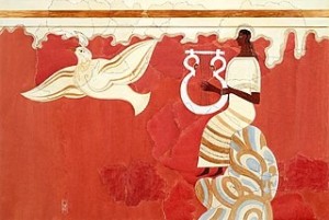 Создать мем: орфей фреска микены, кносский дворец фрески грифоны, крит кносский дворец дельфины
