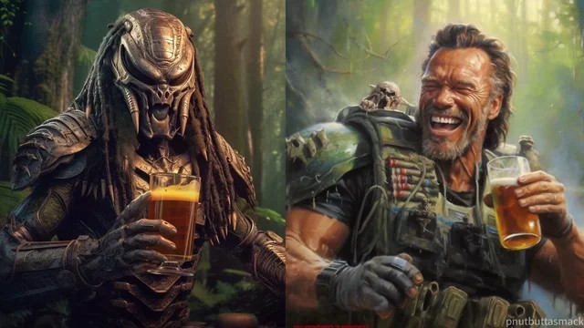 Создать мем: постер хищник, predator, хищник яутжа