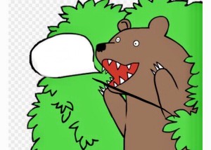 Create meme: brown bear, Bush, create a comic