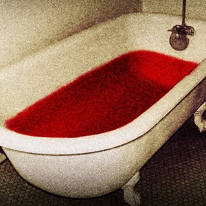 Создать мем: крашеная чугунная ванна, ванная в крови, кровавая ванная комната