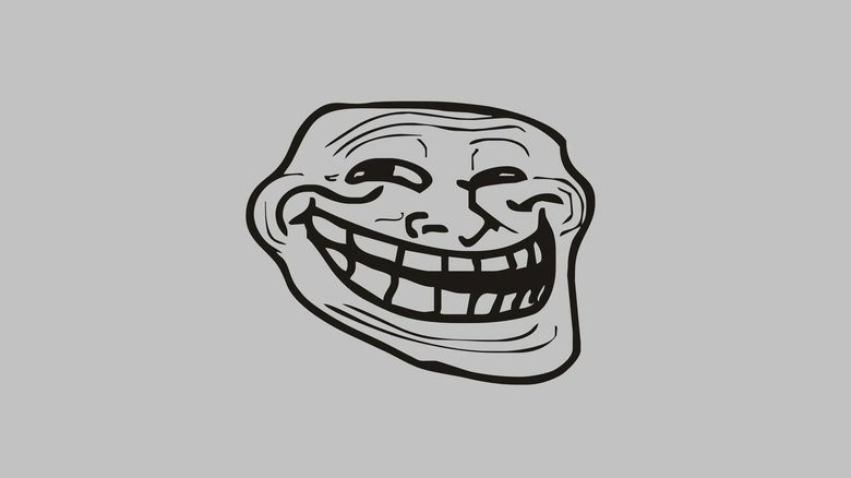 Create meme: trollface meme, the troll's face, troll 