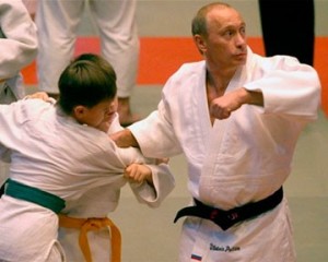 Создать мем: Putin Judo