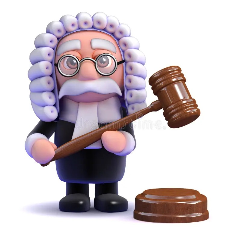 Create meme: the judge's hammer, 3d judge, 3d man judge