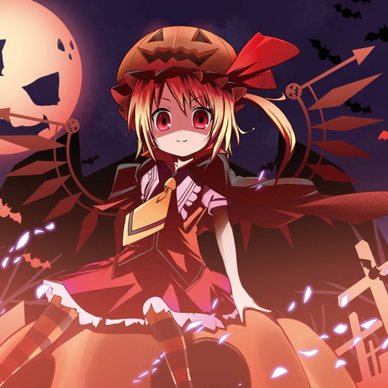 Create meme: touhou project, Halloween , touhou flandre