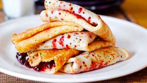 Create meme: pancakes, homemade pancakes, spring rolls