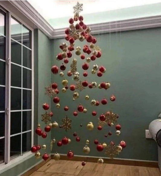 Create meme: decorated Christmas tree , the original tree, unusual Christmas trees
