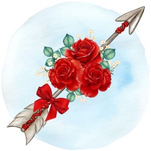 Создать мем: букет красных роз, роза и нож, тату кинжал с розой