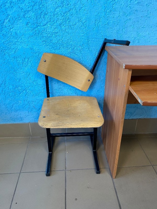 Create meme: a chair at school, schoolboy's chair, chair 