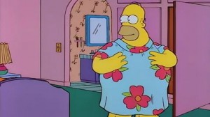 Create meme: Homer Simpson loses weight, meme of the simpsons Homer, Homer