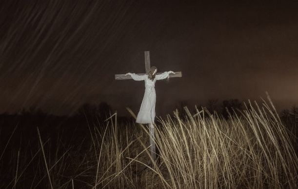 Create meme: cross , people , the exorcist