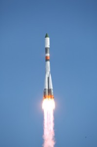 Create meme: rocket, the launch, the Soyuz rocket