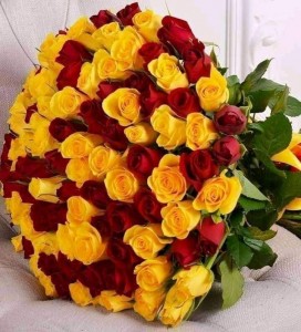 Создать мем: 101 роза эквадор, желтые розы букет, желтые розы