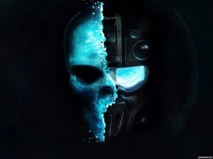 Create meme: Wallpaper for computer hd skull, cool avatars for games, ghost recon future soldier logo