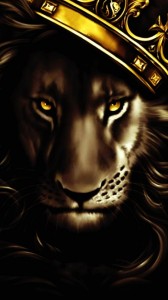 Создать мем: лев, лев арт обои с короной, lion art