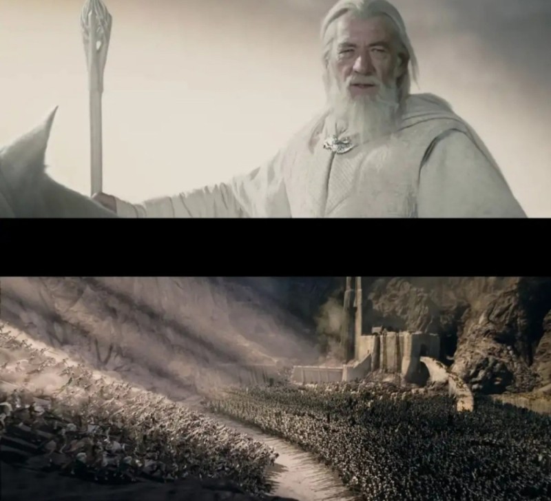 Create meme: Saruman Lord of the rings, Gandalf wait for me at the first ray of the sun, the Lord of the rings 