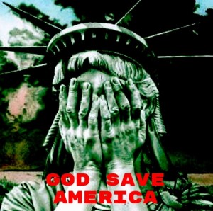 Create meme: America the statue of liberty, statue of liberty closes face with hands, placusa of the statue of liberty