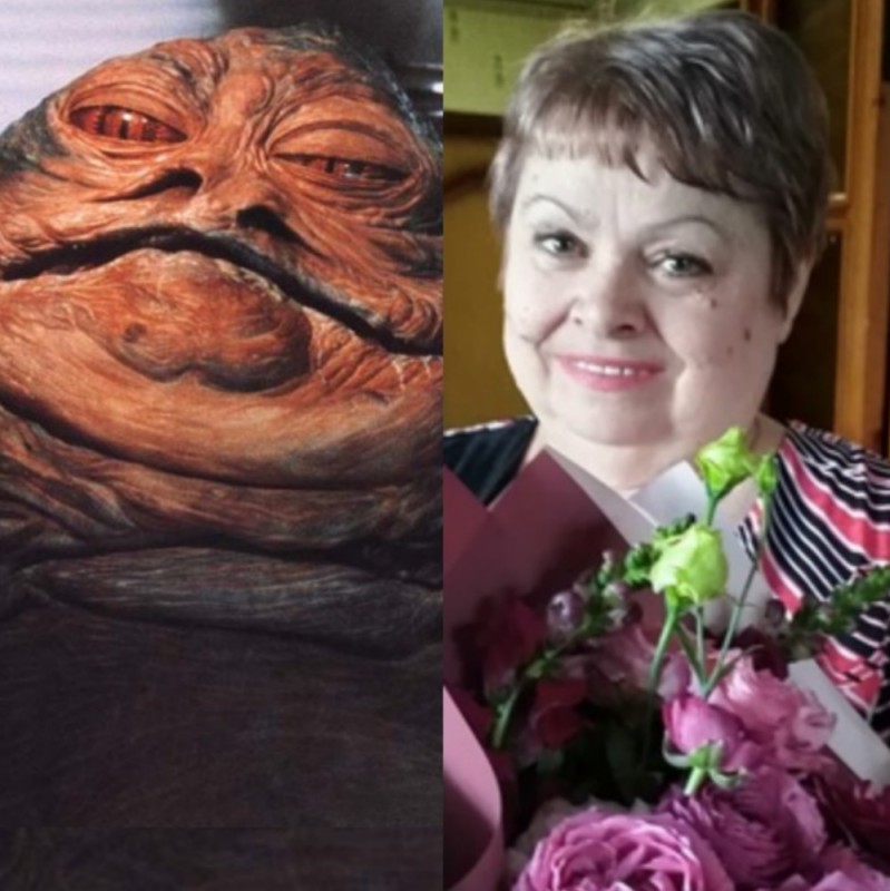 Create meme: alpatova Lyudmila mikhailovna Novocherkassk, Jabba the Hutt , Jabba star wars