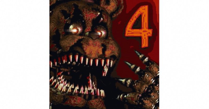 Создать мем: скример фнаф 4, five night at freddy s, аниматроники фнаф 4