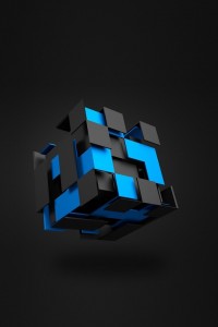 Create meme: abstract 3d modeling image, cube, futuristic cube