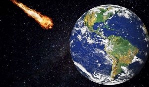 Create meme: earth, the collision with the ground, asteroid flies to the earth
